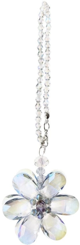 Decorazione per Auto con Ornamento a Cristallo - Hanger per Specchietto Retrovisore - Decorazione Interno - Cristallo Lucido - Accessorio Carino - 15cm