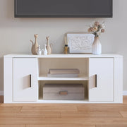 Mobile Porta TV Bianco 100x35x40 cm in Legno Multistrato 823091