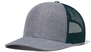 Cappello Trucker per Uomo - Cappello da Baseball per Uomo Respirante - Cappello da Baseball per Uomo e Donna - Grigio Heather e Gabbia Scura