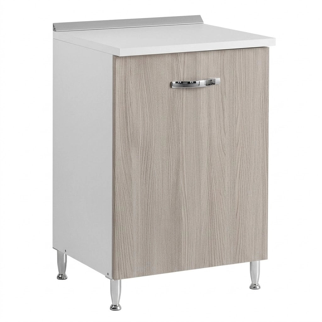 MOBILE BASE PER CUCINE COMPONIBILI L.60 x P.50 x H.85. - 1 anta - col. olmo  - LINEA AZZURRA