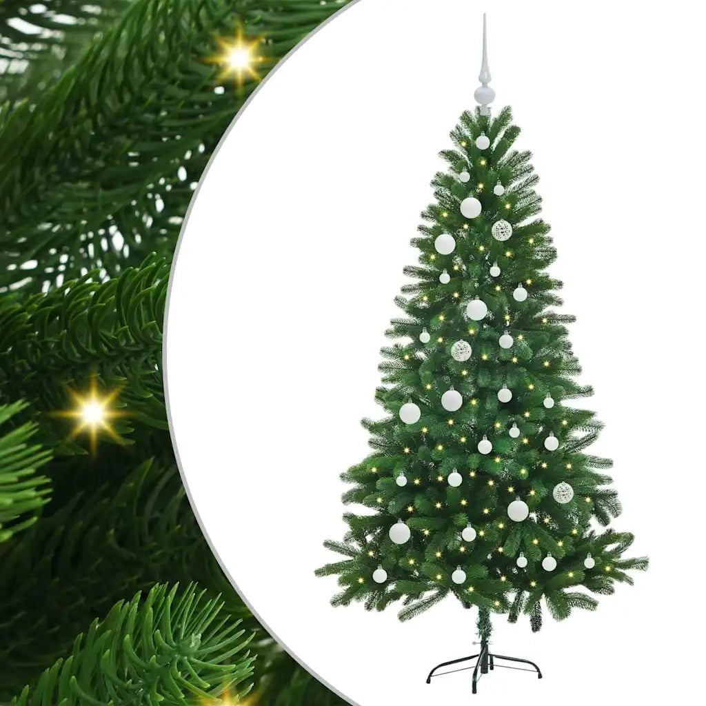 Albero di Natale con 150 LED con supporto Verde 150 cm PE 3396321