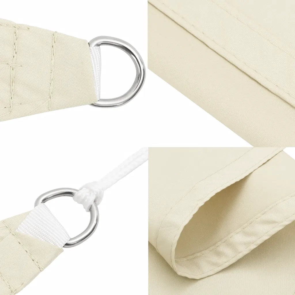 Parasole a Vela Oxford Quadrato 3,6x3,6 m Crema 42297