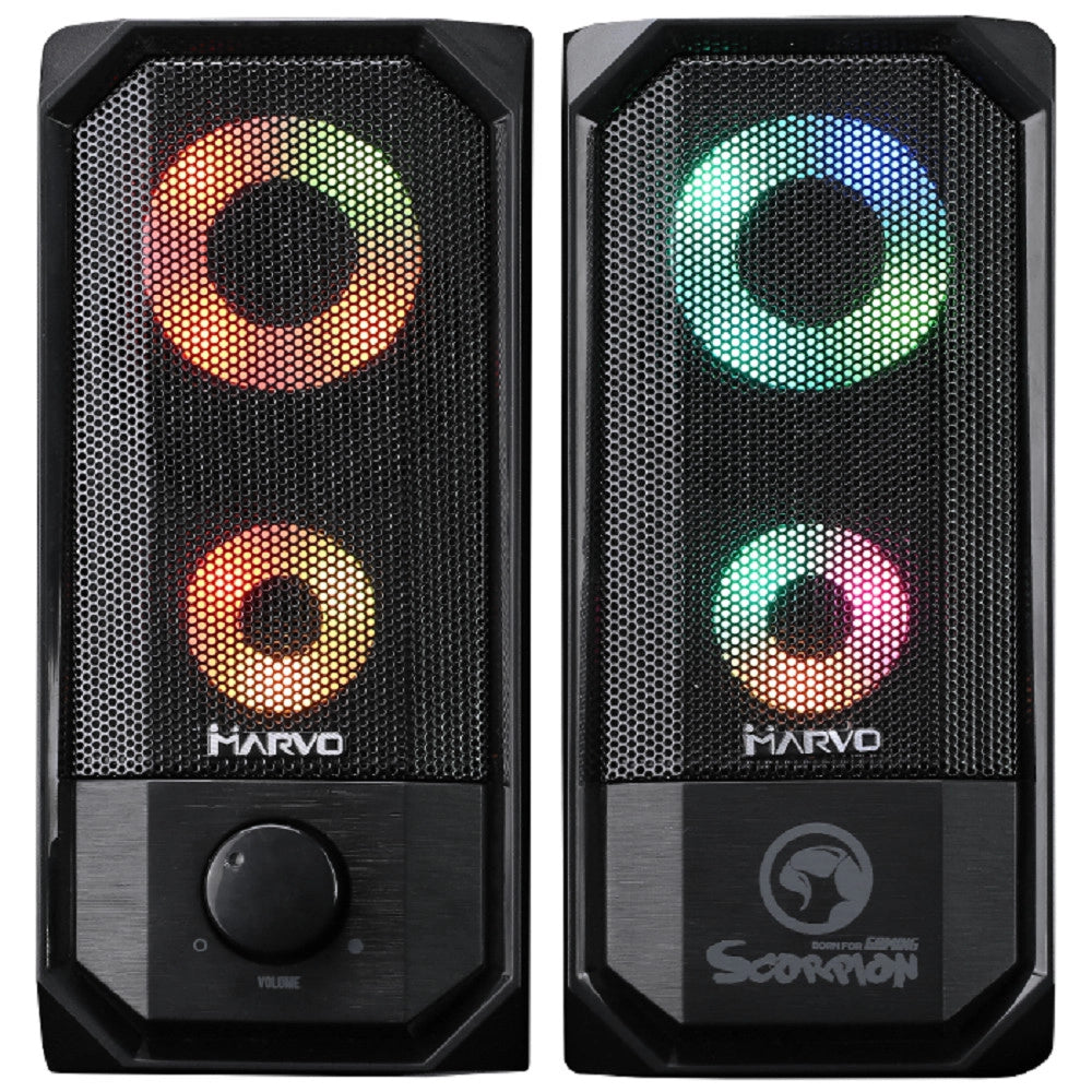 Trade Shop - Marvo Sg265 Speakers Scorpion Usb2.0 Altoparlante Gaming Retroilluminato Stereo -