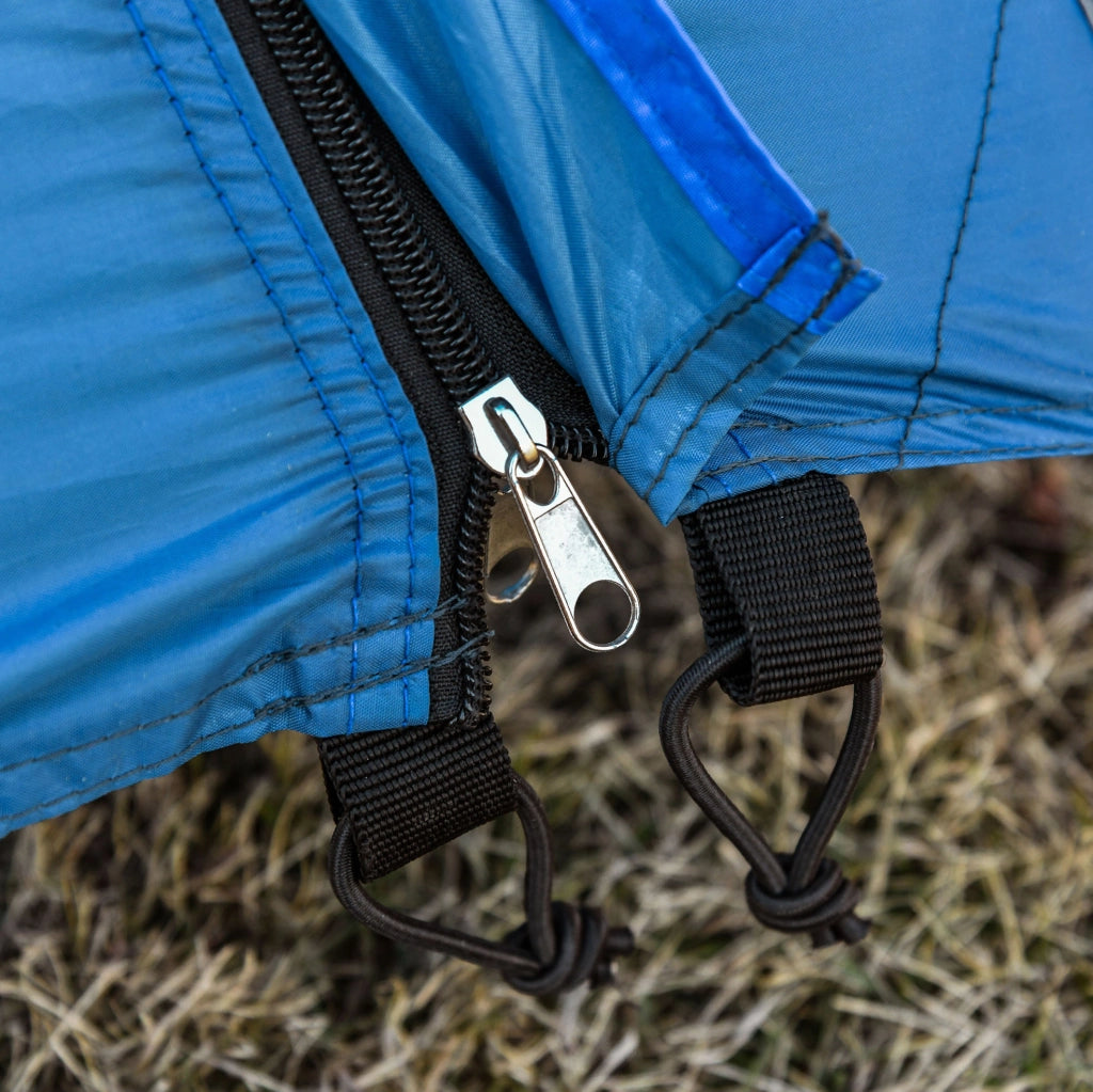 Tenda a cupola per 4 persone con doppia parete, blu