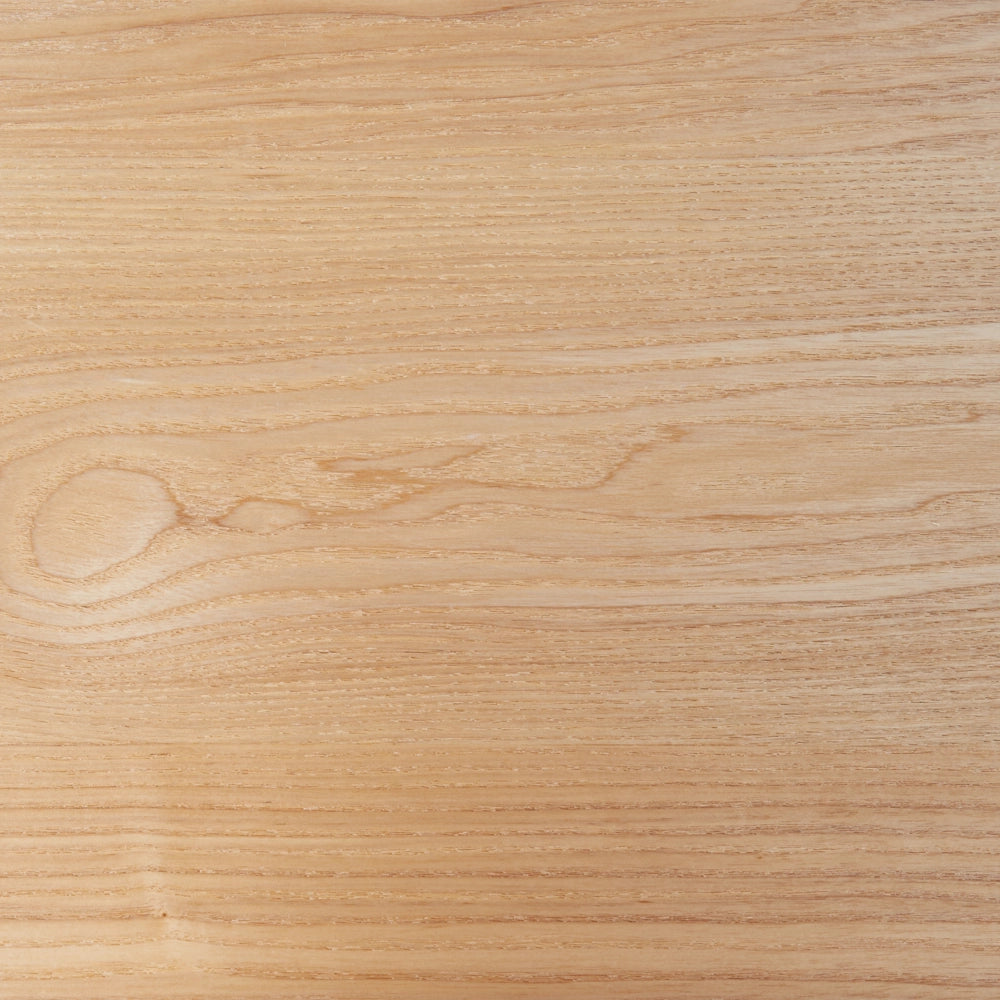 Tavolo da pranzo in legno di frassino chiaro MDF 180 x 95 cm Piano impiallacciato in frassino Design moderno Base a canale