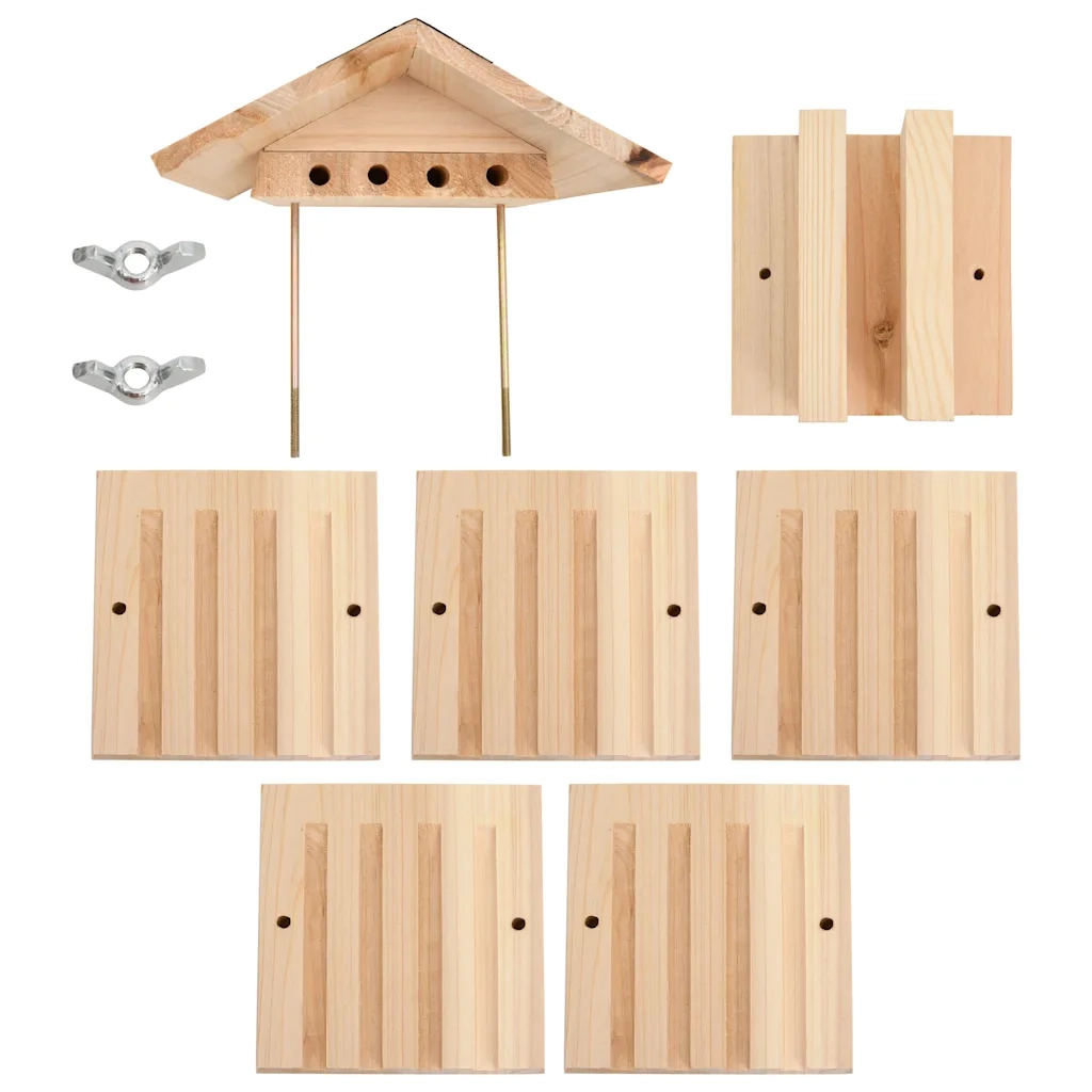 Casetta delle Api in Legno Massello di Abete 22x20x20 cm 314814