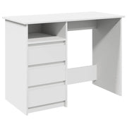 Scrivania | Tavolo da Ufficio Bianca 102x50x75 cm in Legno Multistrato