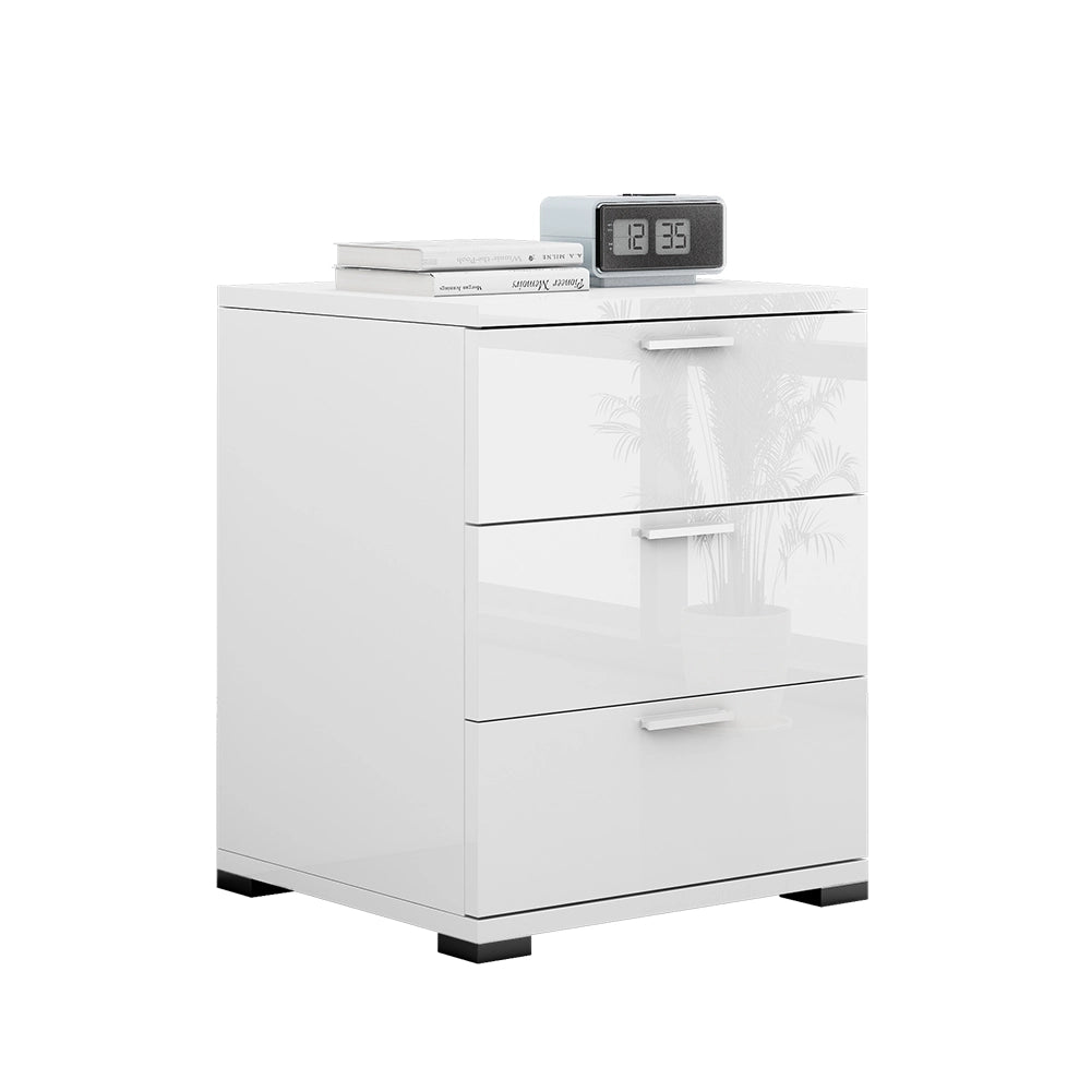 Vicco Comodino camera da letto Bianco lucido 46.2 x 60 cm