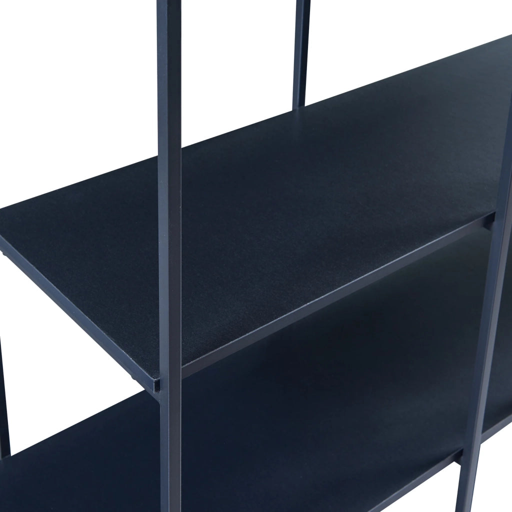 Scaffale dal design senza tempo per soggiorno/camera da letto mobile contenitore indipendente Rælingen 180 x 180 x 33 cm nero 03_0011152