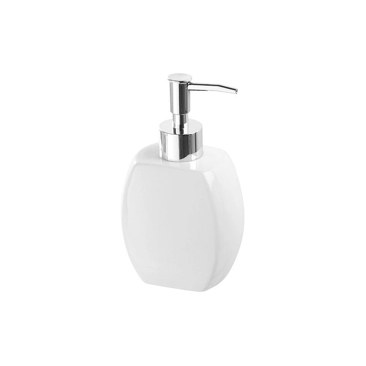 Dispenser sapone in ceramica bianco 360 ml Linea Parigi Feridras