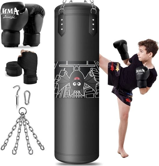 Sacca per bambini, senza riempimento, 3-12 anni, MMA, kickboxing, karate, Muay Thai, karate, arti marziali, palestra di fitness, judo, allenamento di taekwondo, set di sacche