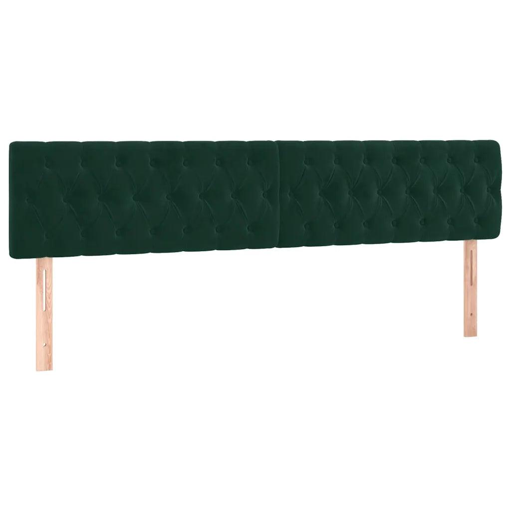 Giroletto a Molle con Materasso Verde Scuro 200x200 cm Velluto 3131162