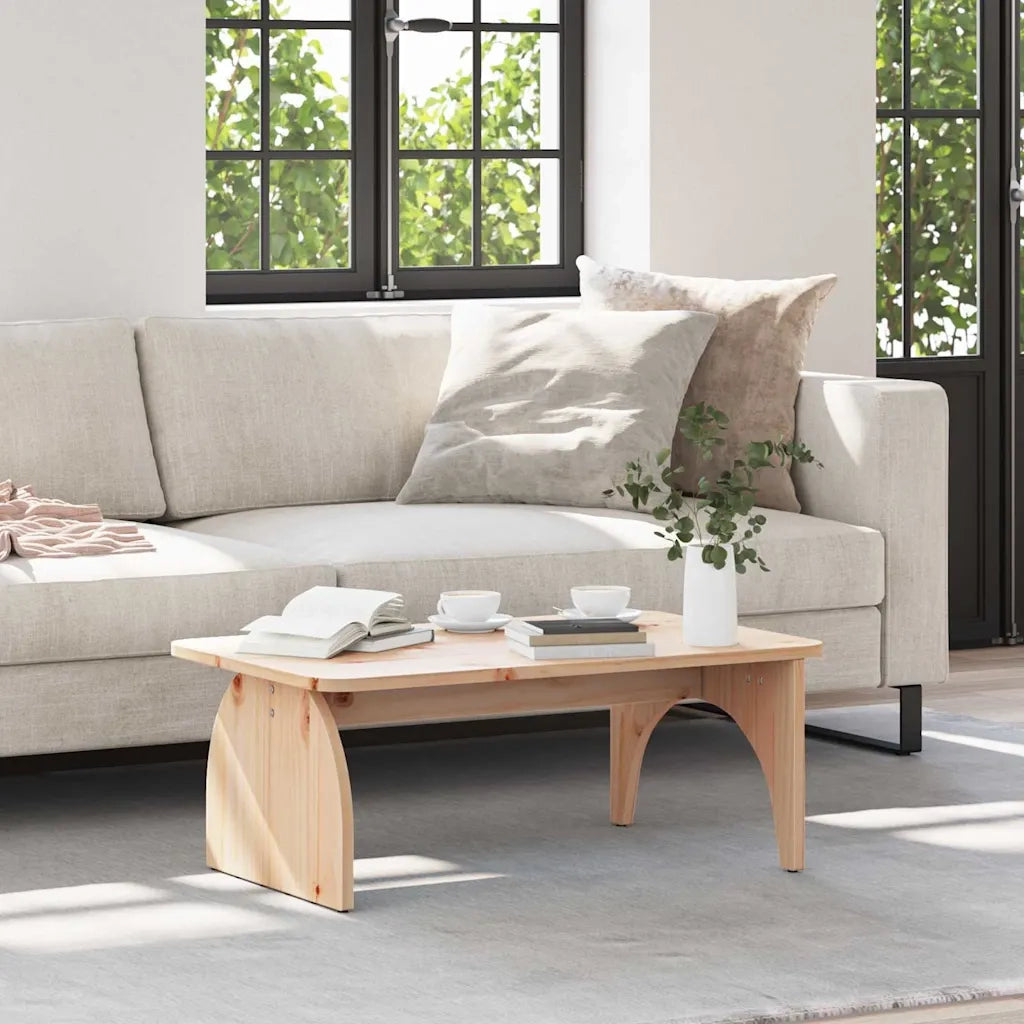 vidaXL Tavolino da salotto Naturale 80 x 50 x 31 cm
