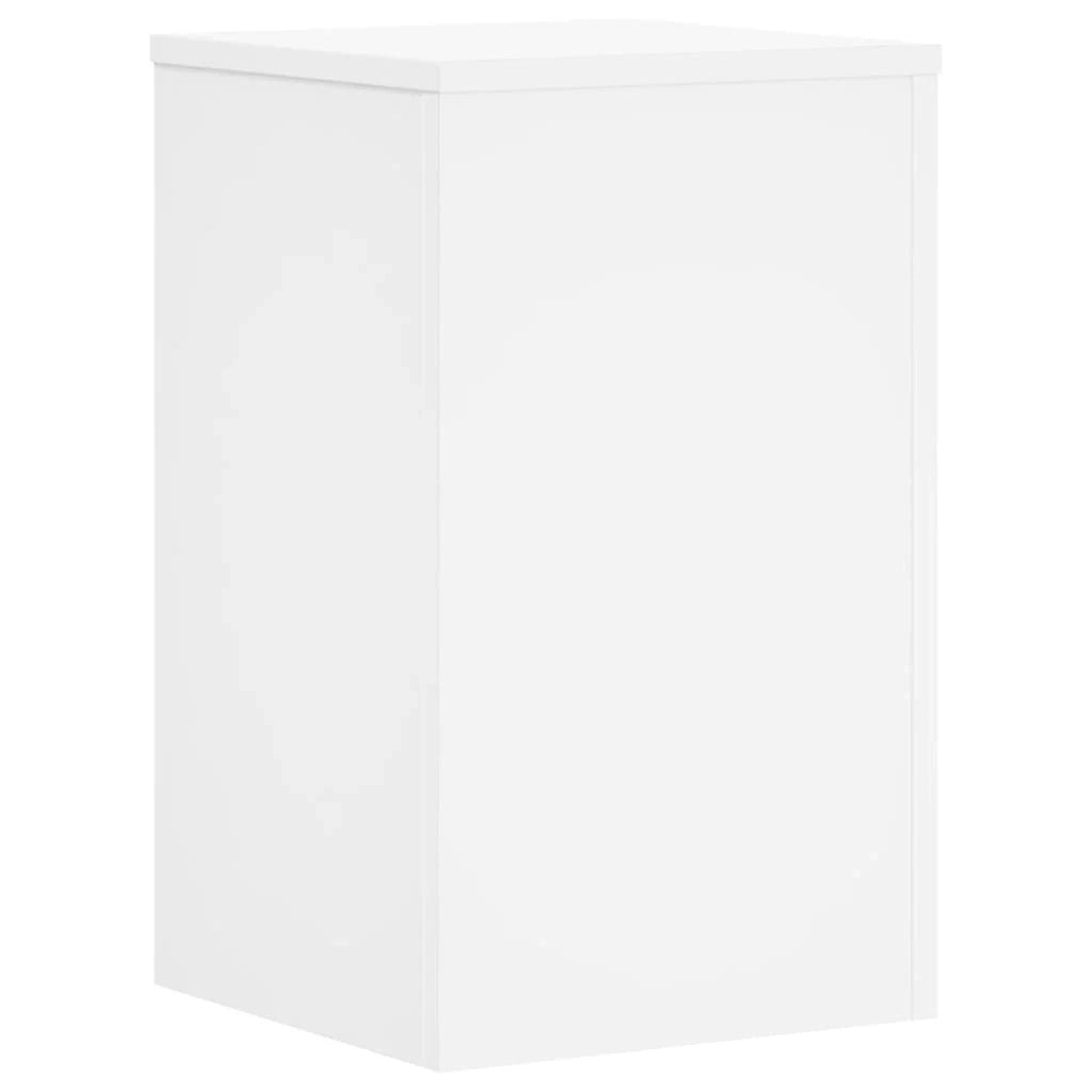 Portavasi mobili per fiori set da 2 30 x 30 x 50 cm legno ingegnerizzato bianco 02_0045275