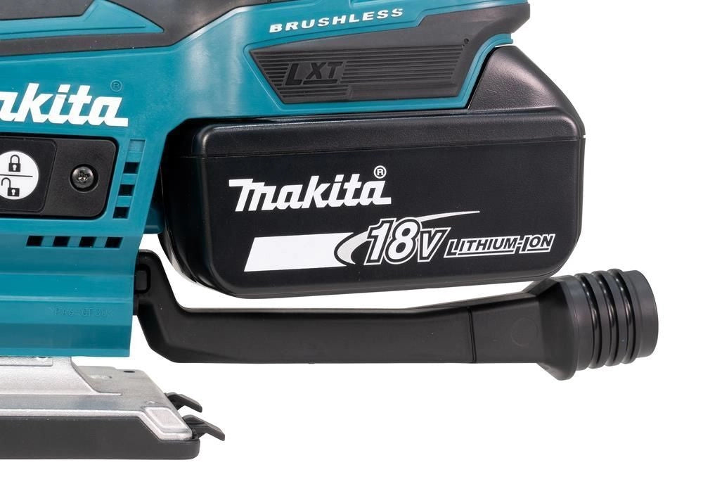 Makita DJV185RF1J seghetto alternativo a batteria 18 V motore brushless 3000 spm cambio lama senza utensili colore Verde