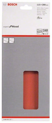 2608605327 - Foglio abrasivo C430, confezione da 10 pz. 115 x 280 mm, 240