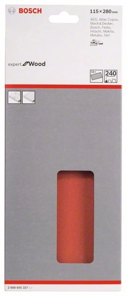 2608605327 - Foglio abrasivo C430, confezione da 10 pz. 115 x 280 mm, 240