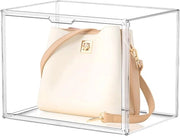 Vetrina trasparente con chiusura magnetica, stoccaggio a scaffalatura, 36x27x22 cm
