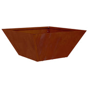 Fioriere | Cassetta per fiori | Vaso da giardino Ruggine 35 x 35 x 15 cm