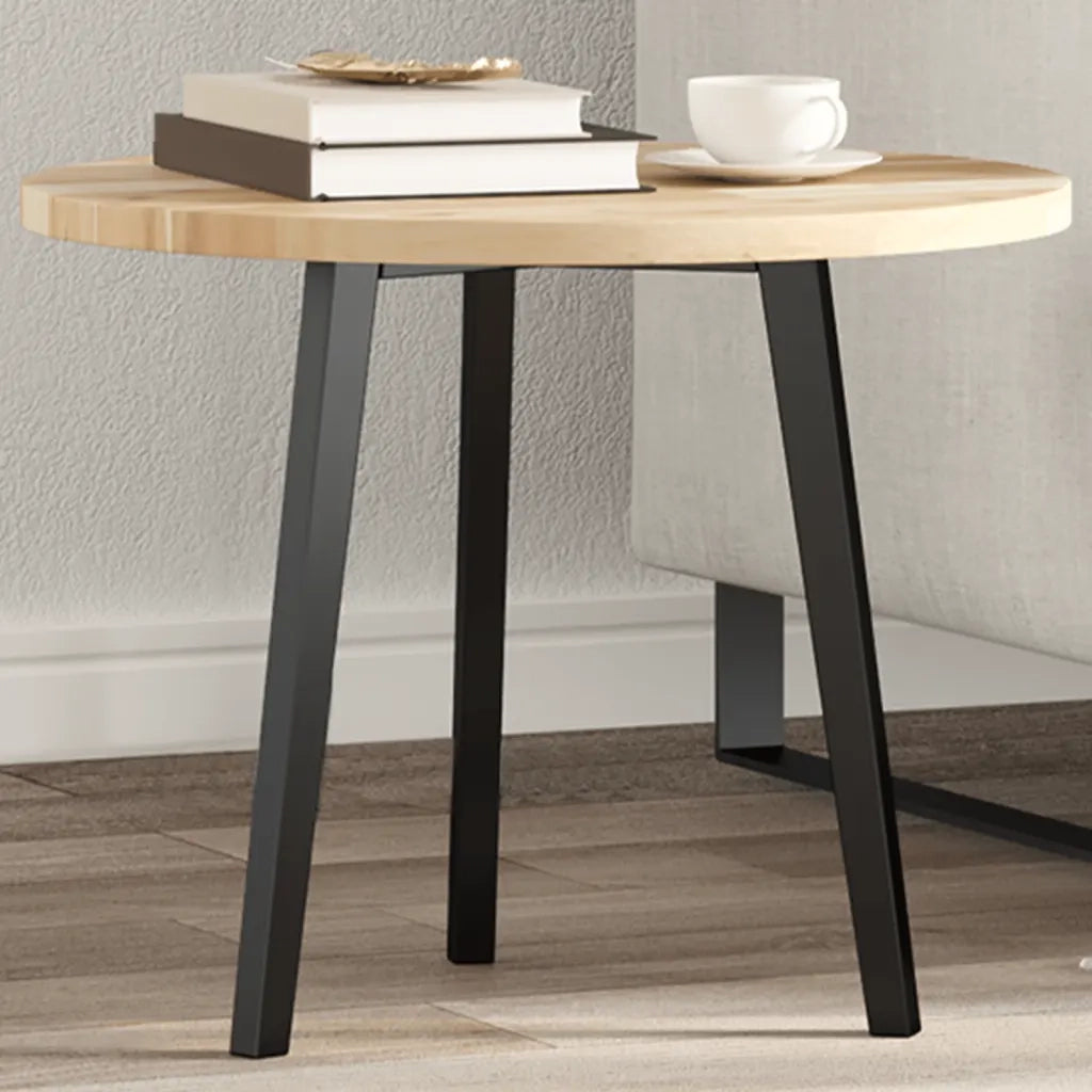 Piano Tavolo Rotondo Ø50x2 cm in Legno Massello di Acacia