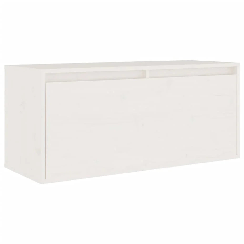 Mobile TV multimediale scaffale TV credenza mobile TV sala da pranzo soggiorno camera da letto 6 pezzi legno massello di pino bianco 02_0028795