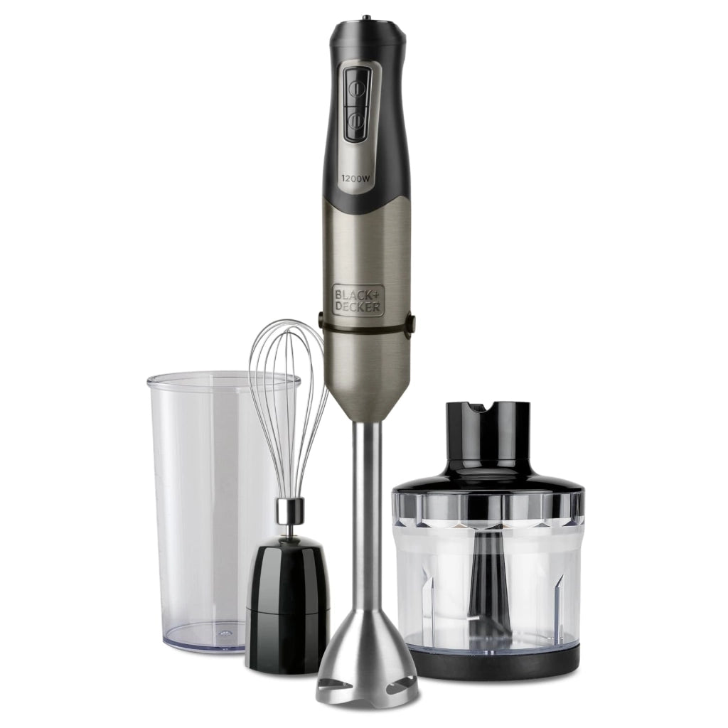 Frullatore ad Immersione BXHBA1200E 1200 W con Accessori Black+Decker