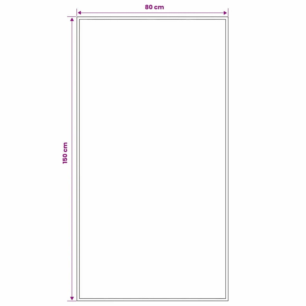 Tappeto Runner FLORNES Tessuto Grigio 80 x 150 cm PP 7 mm 42057534