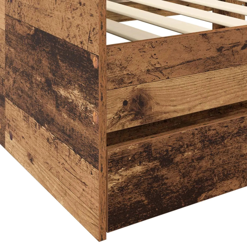 Telaio del letto con storage Legno antico 80 x 200 cm 3429640