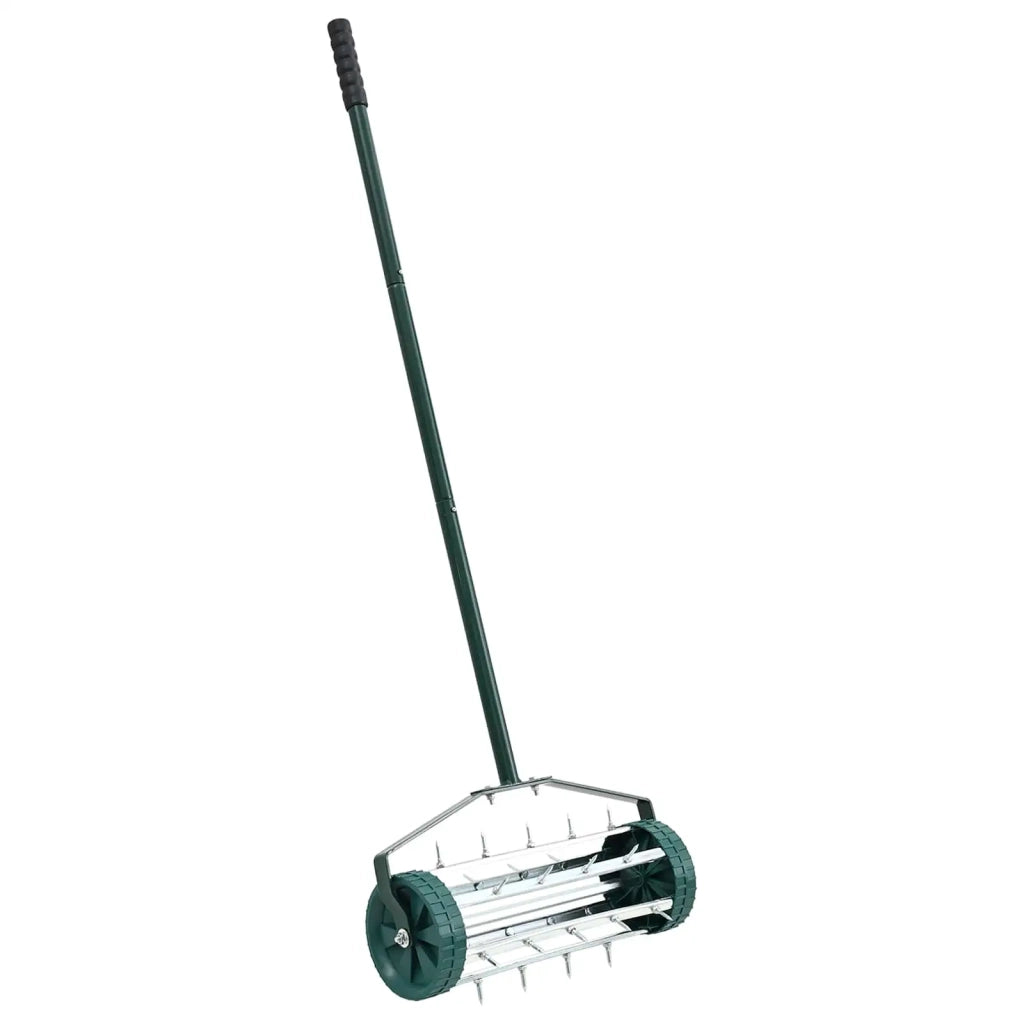 Rullo per Prato da Tirare con Pinze Aeratore Verde Acciaio CFW9323398