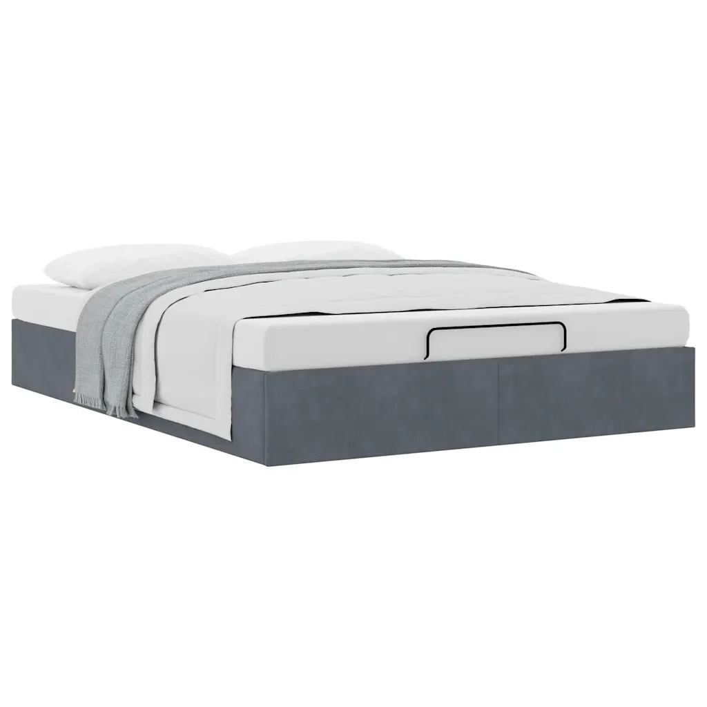 Struttura Letto Pouf Senza Materasso 140x190 cm Velluto