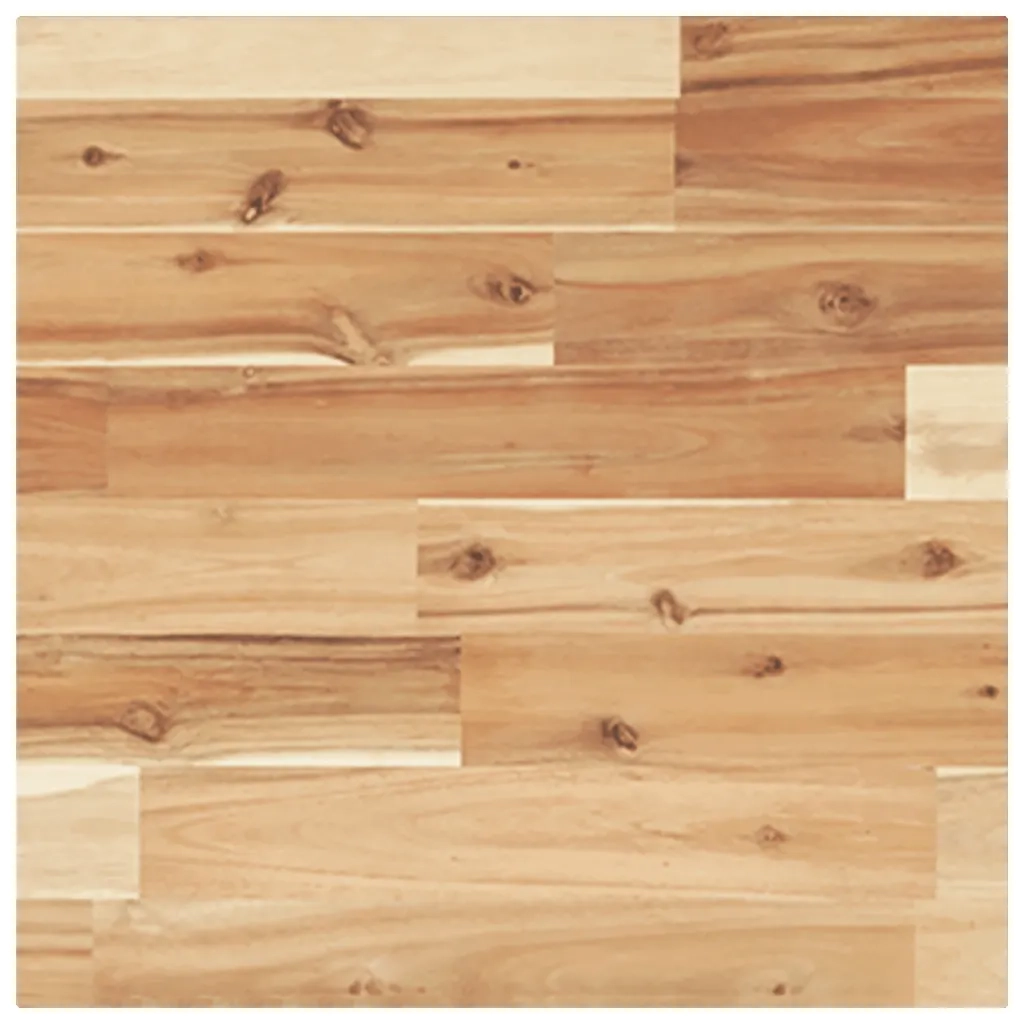 Piano Tavolo | Superficie Tavolo | Piano Scrivania Quadrato 40x40x4 cm in Legno Massello di Acacia