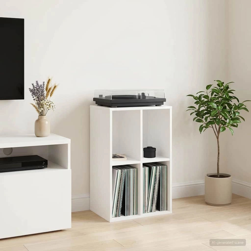 Mobile porta vinili Bianco 44,5 x 36,5 x 74,5 cm 8012866