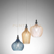 CLEOFE S/3 -LAMPADARIO A SOSPENSIONE 3 LUCI ATTACCO E27 IN VETRO COLORE MULTICOLOR