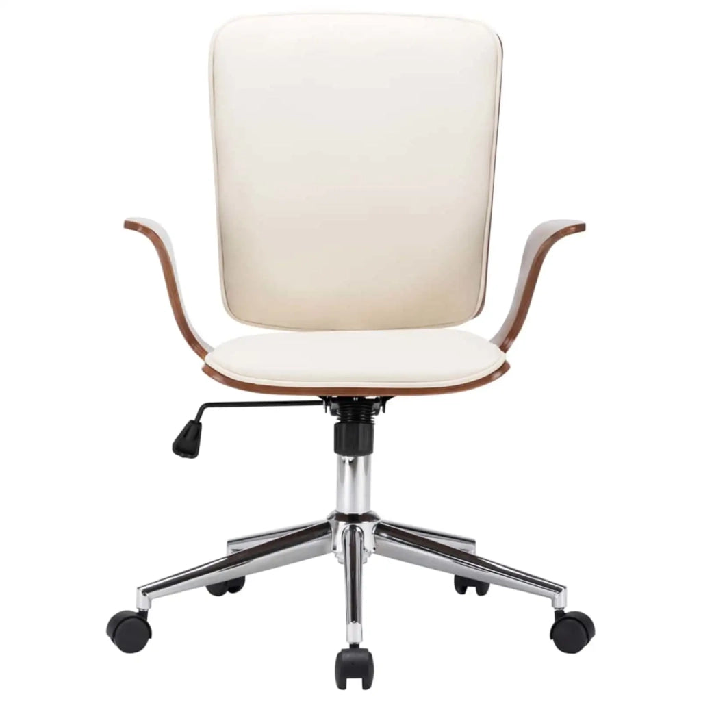 Sedie da Ufficio Girevoli con Poggiatesta 4 pz Similpelle 279483