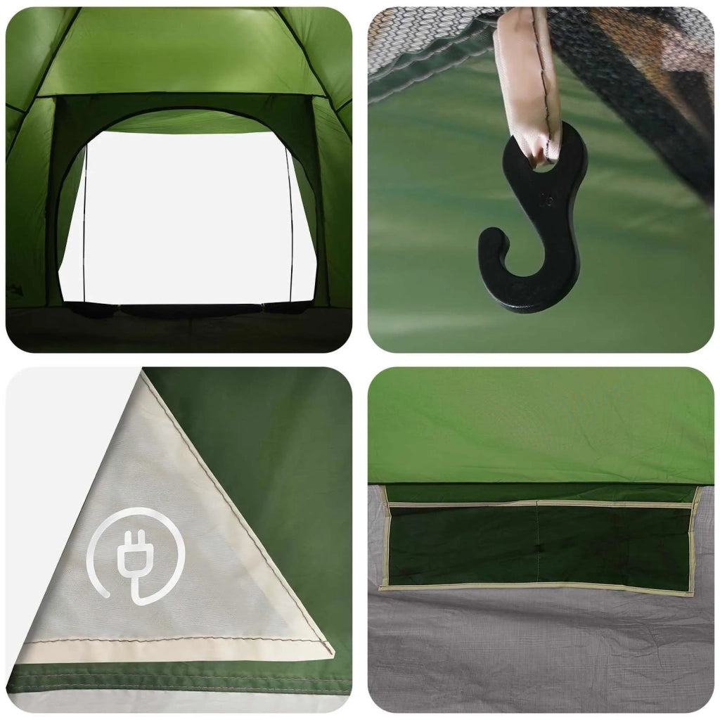 Tenda da campeggio Verde 6 persone Poliestere e Acciaio 42028652