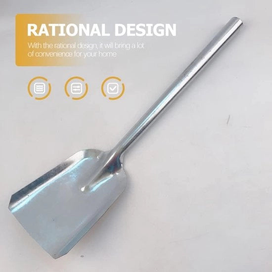 Manico lungo pala di ferro - pala per pulire la stufa - pala per giardinaggio - pala per piante - rastrello per neve - rastrello per barbecue