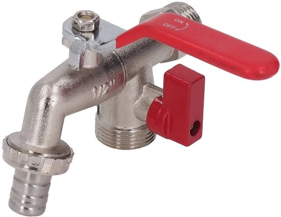 Pompa Idraulica Sostenibile - Bocchetta a Doppia Valtura - Resistente alla Corrosione - Utilizzo Irrigazione - Senza Perdite d'Acqua - Lunga Durata nel Tempo - Pompa Idraulica per Giardino