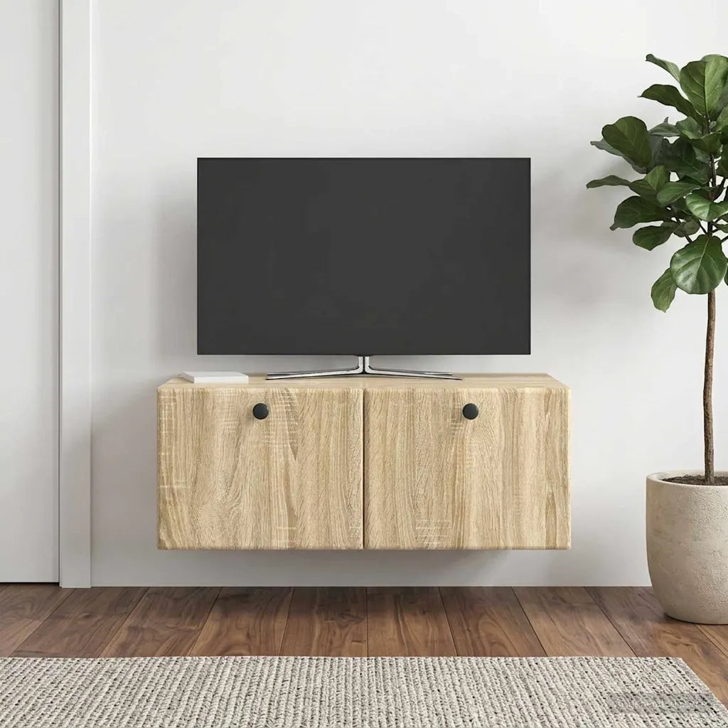 Mobile Porta TV da Muro 78,5 x 41 x 30 cm Rovere Sonoma 899197
