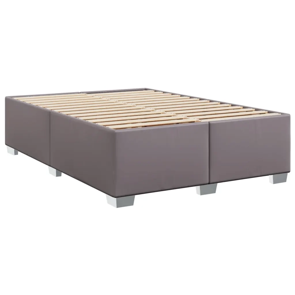 Giroletto-Struttura Letto Grigio 140x200 cm in Similpelle 538932