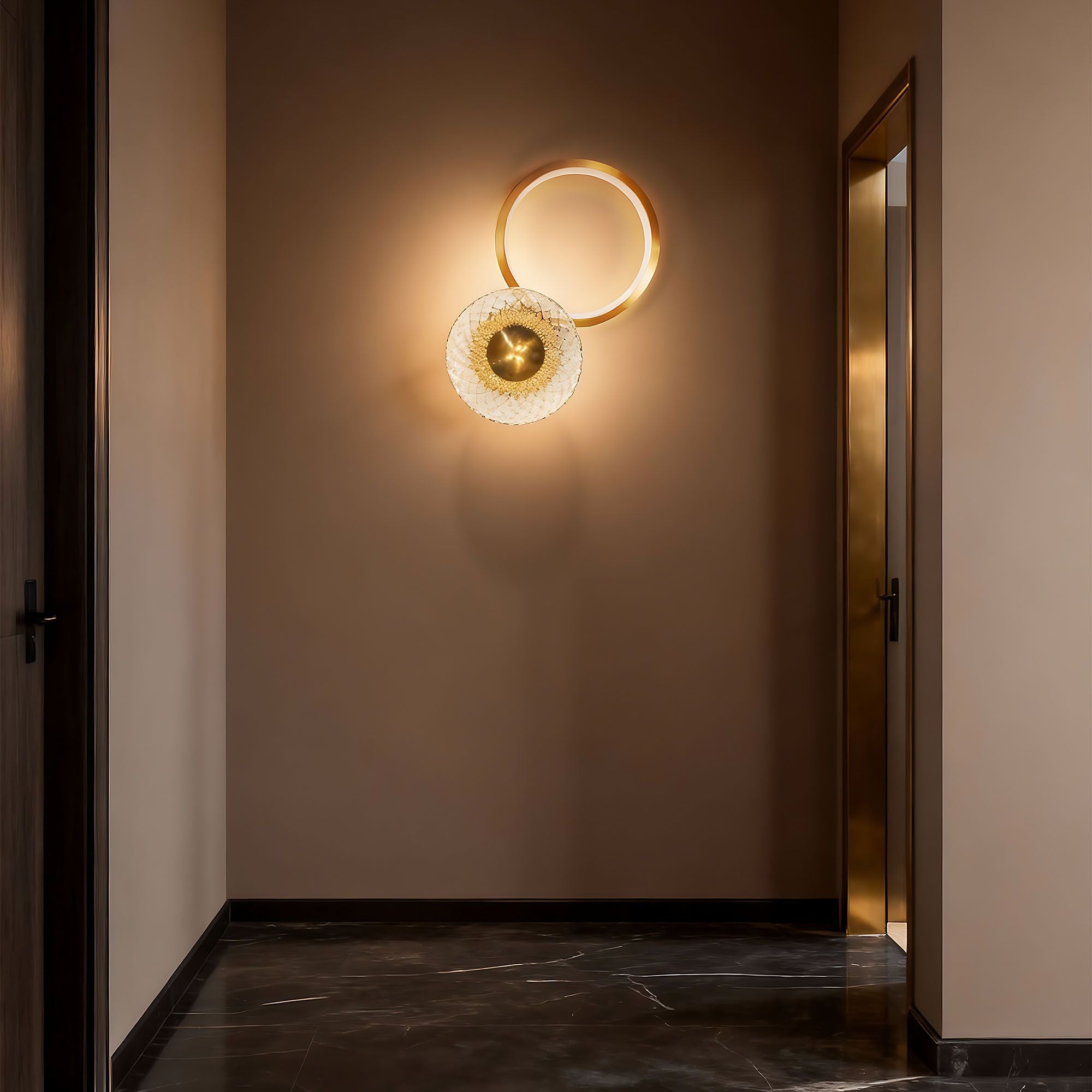 Applique Da Parete Led Lhj071-w Brush Gold