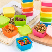 Set di contenitori per alimenti con coperchi, imballaggio da 15 pezzi, piccoli contenitori in plastica riutilizzabili con coperchi, contenitori per alimenti piccoli per frutta, salse, cucina, B