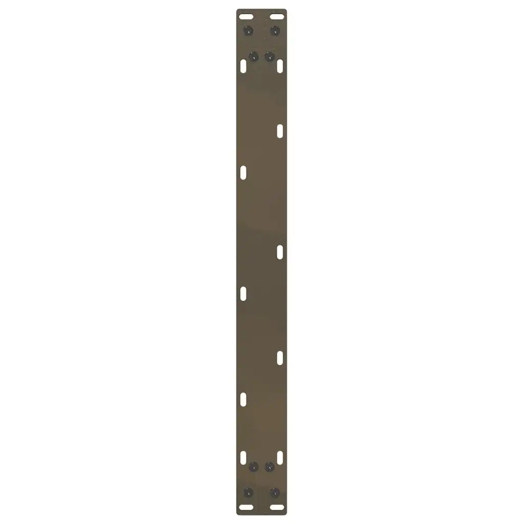 Gambe per Tavolino da Caffè a Forma di U 2 pz Acciaio Naturale 60x(30-31) cm Acciaio 4013143