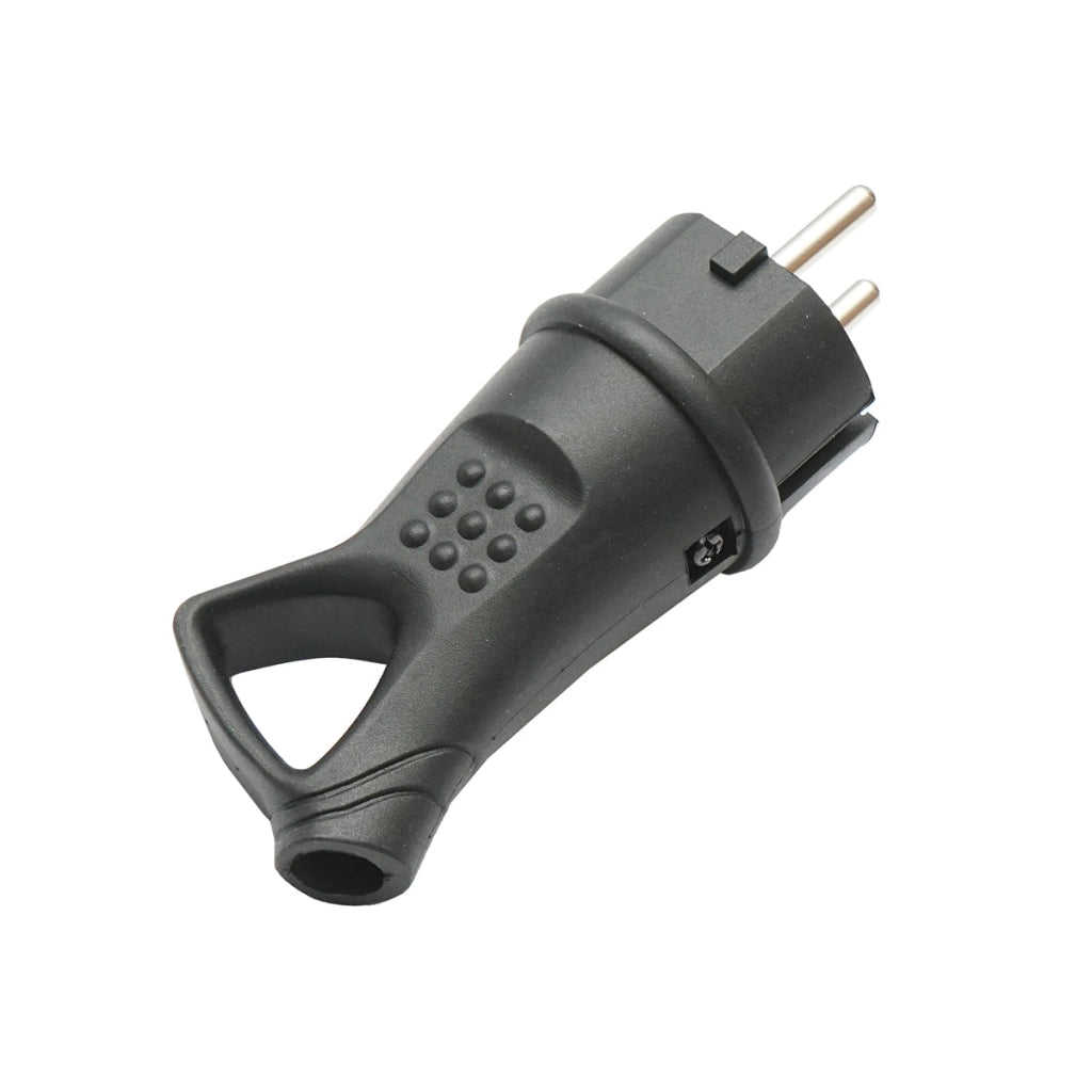 Spina schuko in gomma 250V, 16A con impugnatura e messa a terra IP44