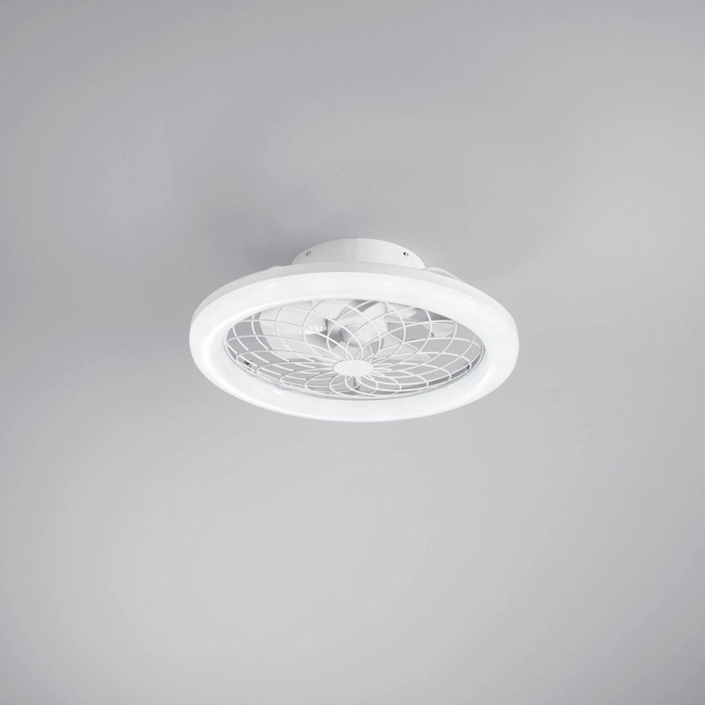 PLAFONIERA LED VENTILATORE ETESIA BIANCO 40W 5500LM CCT 3000K Luce calda,4000K Luce naturale,6500K Luce fredda CON TELECOMANDO RF 49X17CM