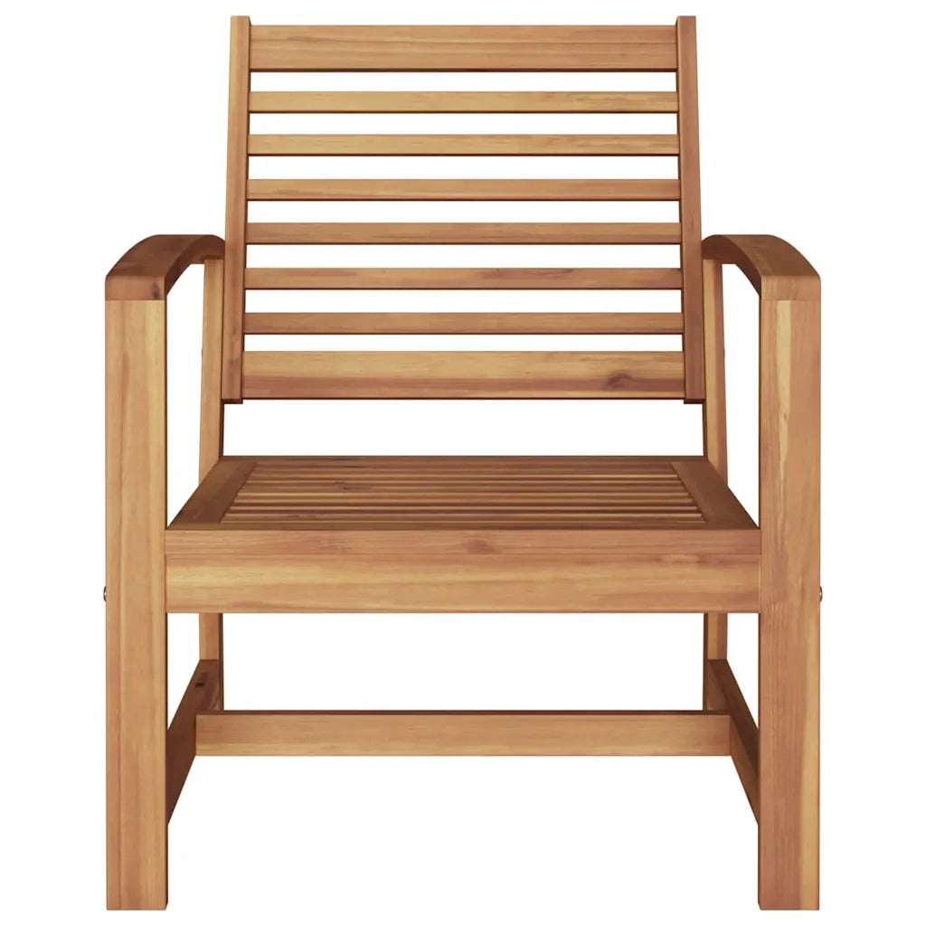 vidaXL Sedie da giardino 2 pcs Naturale 60 x 65 x 76.5 cm