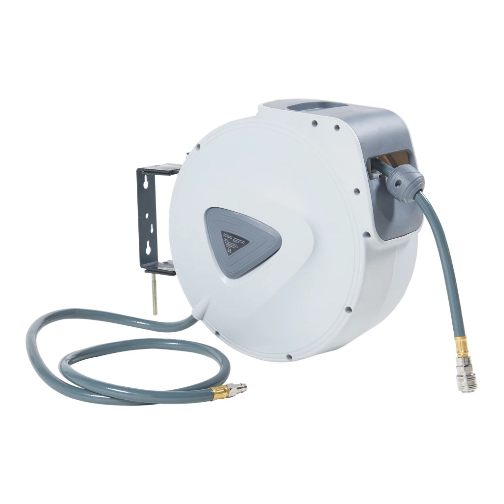 Avvolgitubo per aria compressa con tubo da 20 + 2 m bianco/grigio 03_0009356