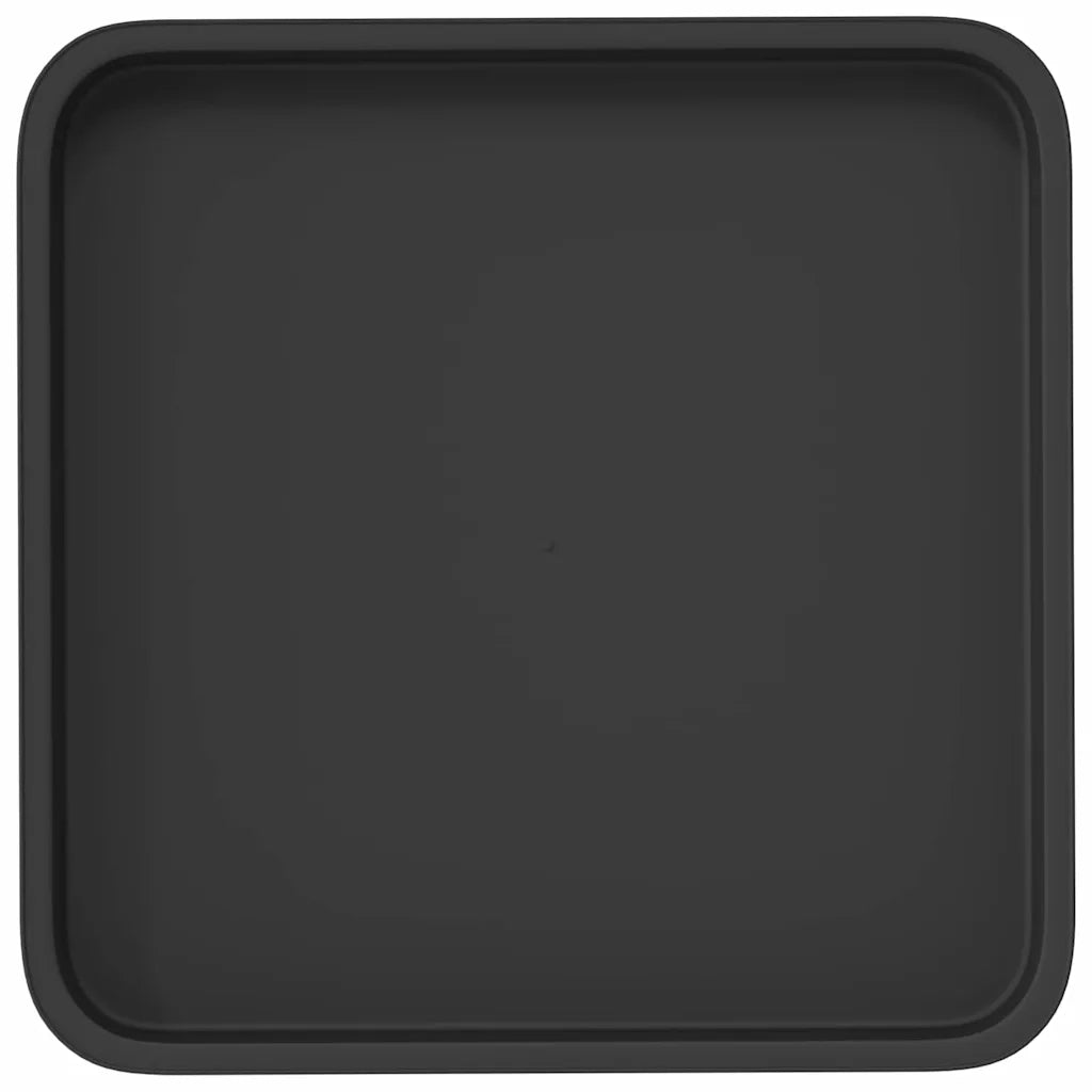 Vassoio Quadrato per Fiori 24 pz Nero 36 x 36 x 2.5 cm CFW4266848