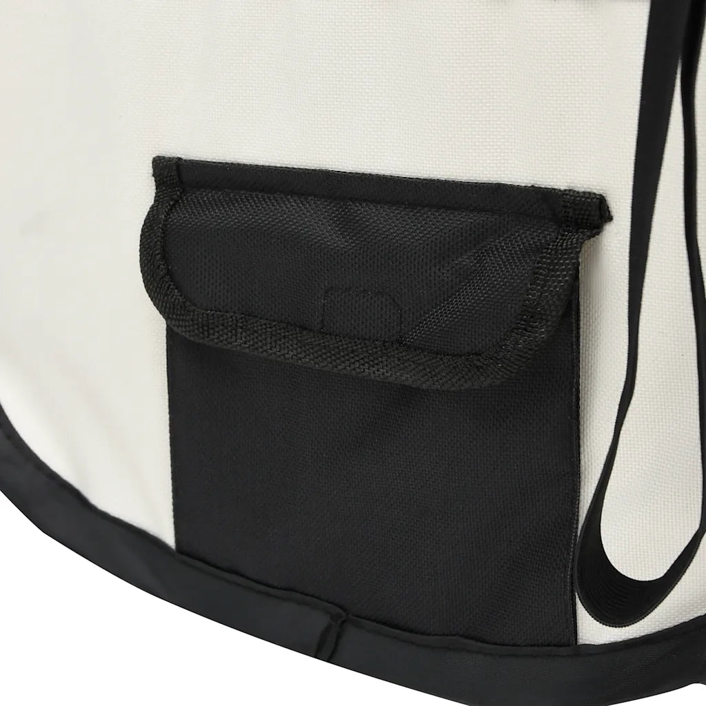 Box per Cani Pieghevole con Borsa Trasporto Nero 145x145x61 cm CFW8169411