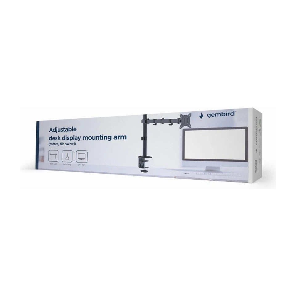 Supporto per monitor / stand Gembird MA-D1-01 81,3 cm (32") Nero da scrivania