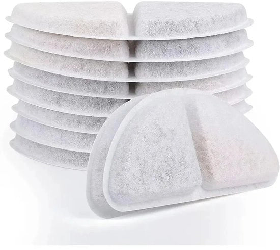 10 pezzi di filtro per dispenser per attivato carbonio per animali domestici gatti cani filtro per dispenser di acqua